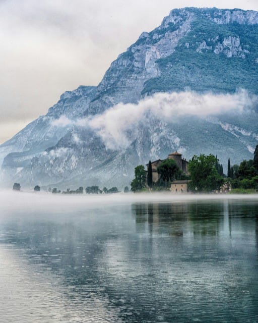 May be an image of lake and fog