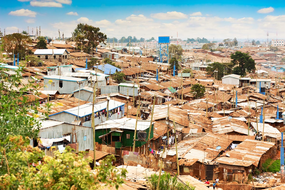 Slums in Nairobi, Kenya. Slums in Nairobi, Kenya.
