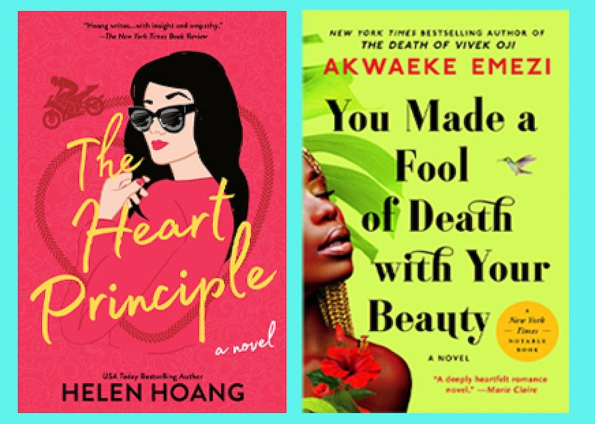 cover images for The Heart Principle and You Made A Fool of Death With Your Beauty