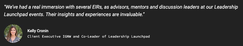 Quote from Leadership Launchpad