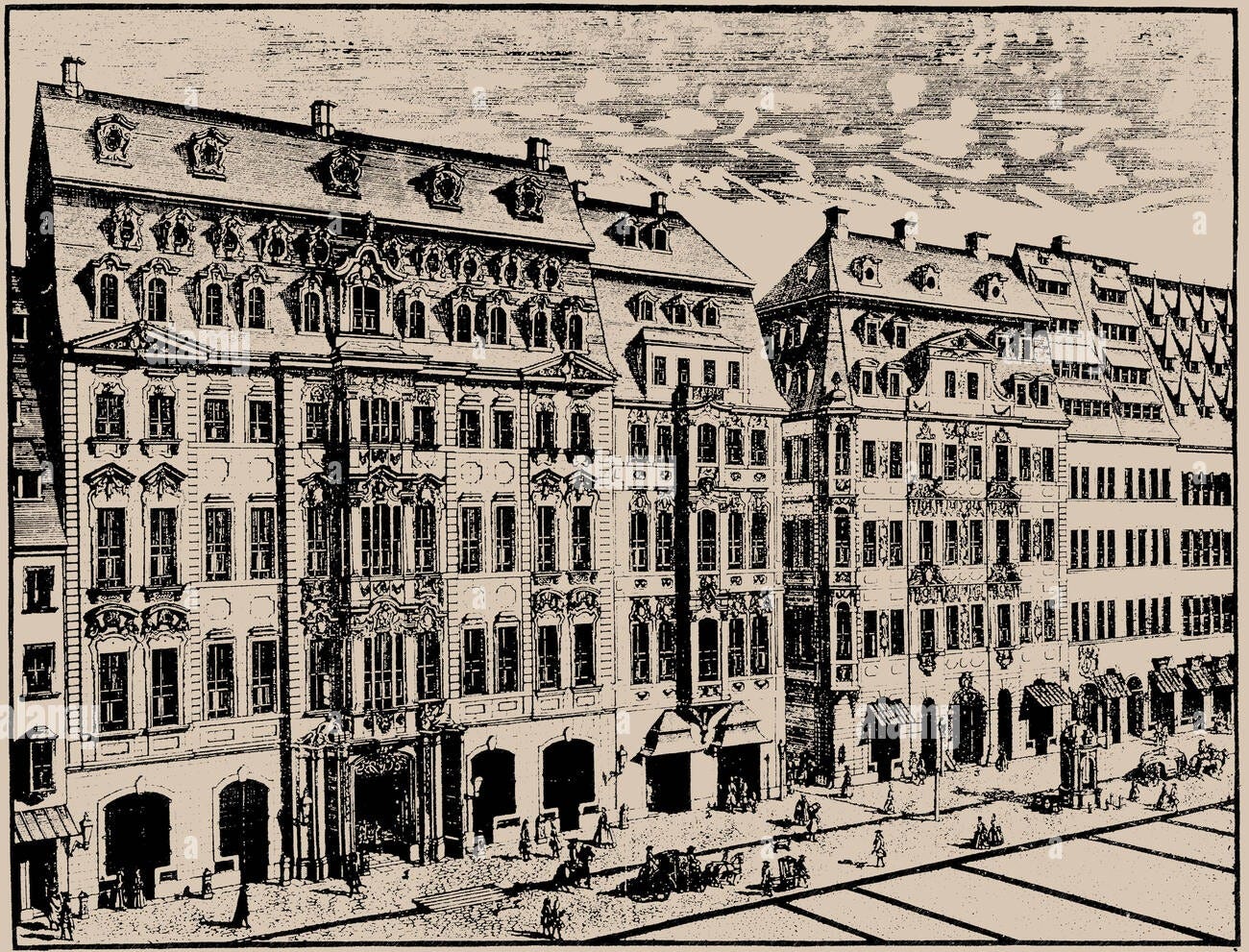 Café Zimmermann on the Katharinenstraße where many of Bach’s secular cantatas were first performed