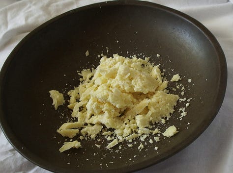 Examples of cocoa butter and beeswax