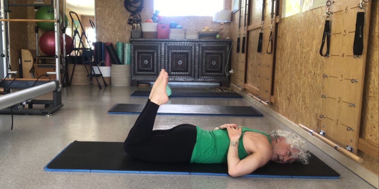 Pilates Exercise Dive: Double Leg Kick