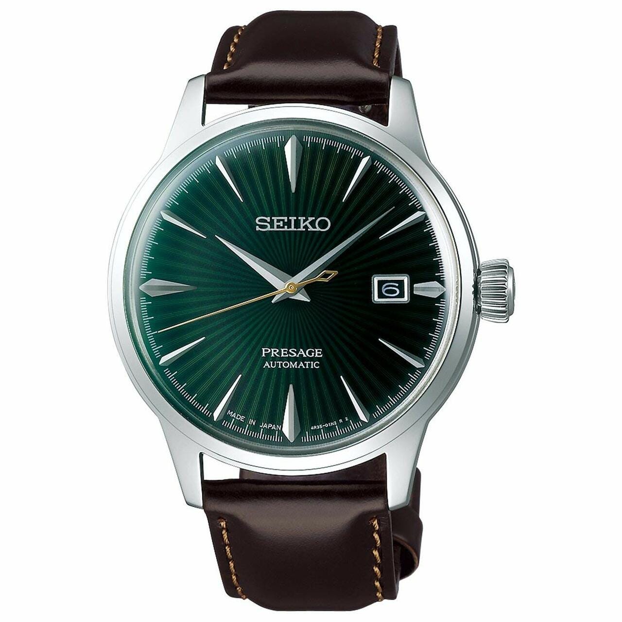 Seiko Presage Green Mockingbird Cocktail Time SRPD37 / SARY133