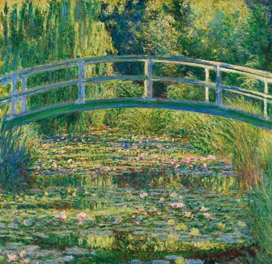 The Water Lily Pond, 1899 by Claude Monet The Water Lily Pond, 1899 by Claude Monet