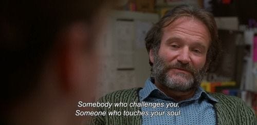 This may contain: a man with a beard is talking to someone