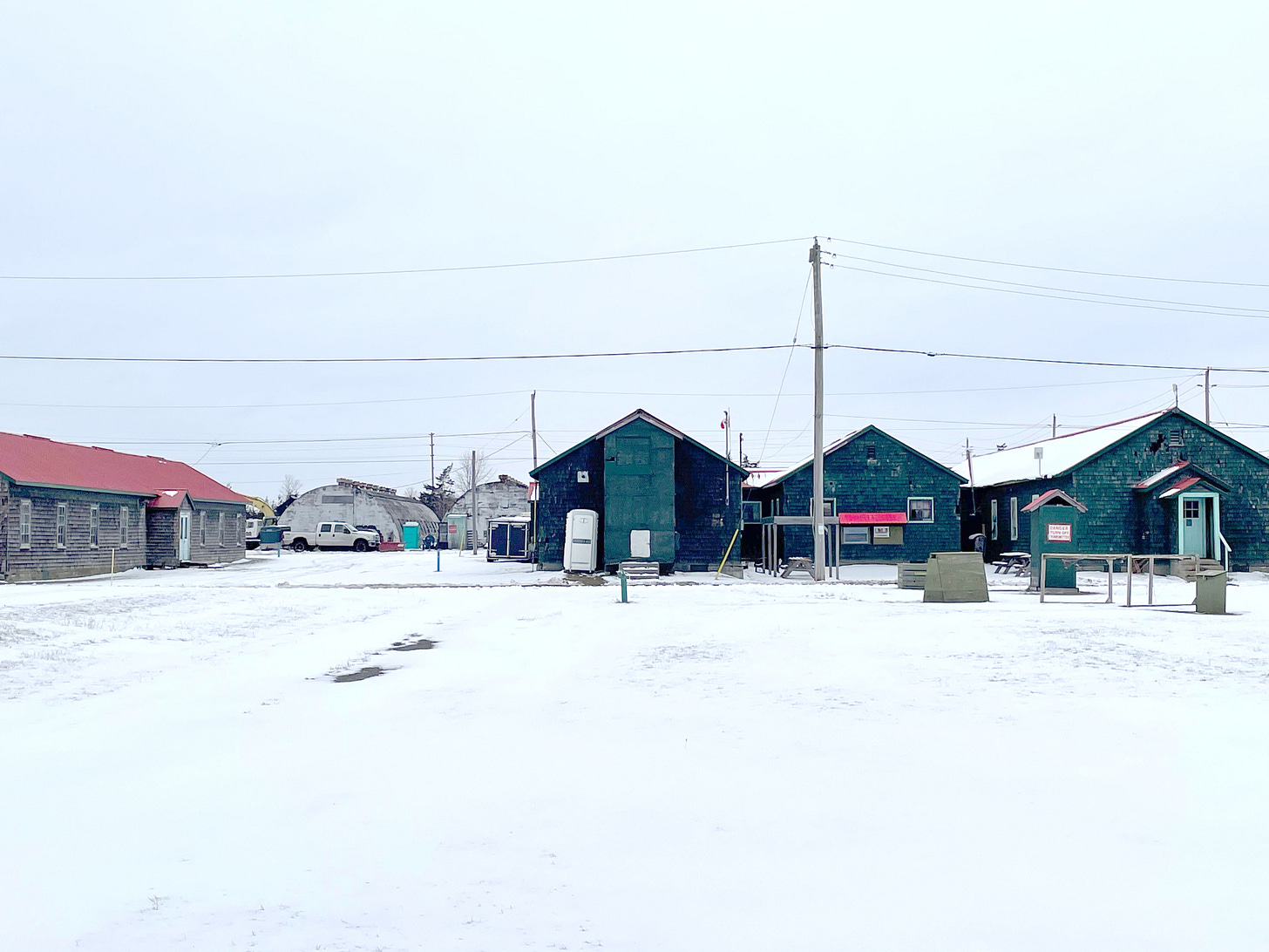 A view of historic barracks at Picton's Base 31