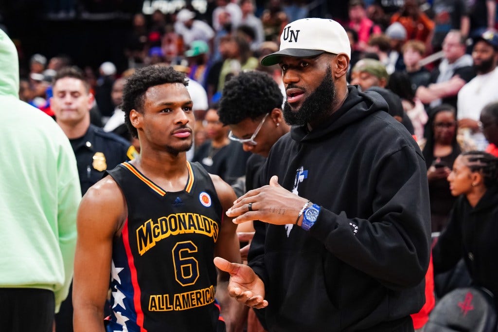 LeBron James rips Bronny NBA mock draft talk: 'Let the kid be a kid'