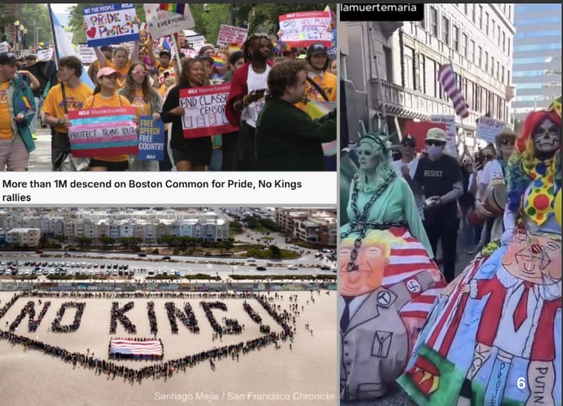 Scenes from June 14th protestors