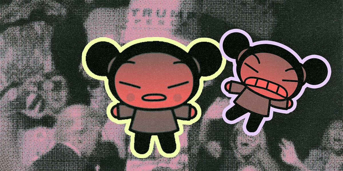 トップス pucca Rare Pucca T-shirt – Funny Love Story, Zip-pocket Head - Etsy