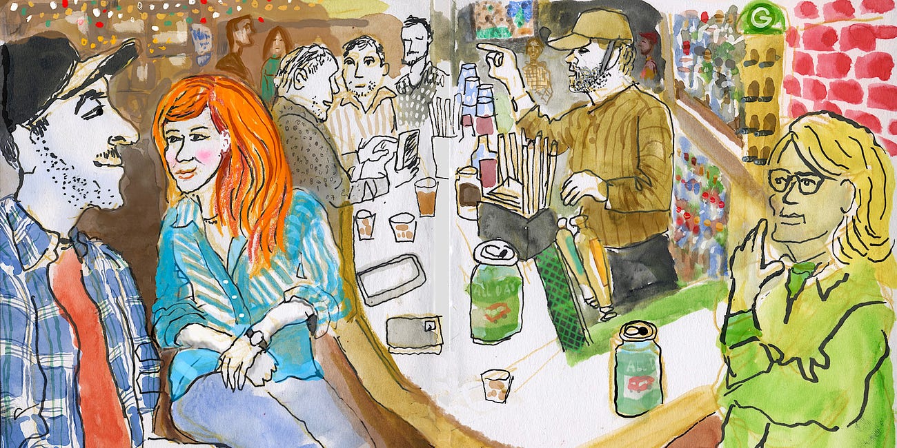 How to draw a SCENE (like a folk artist)