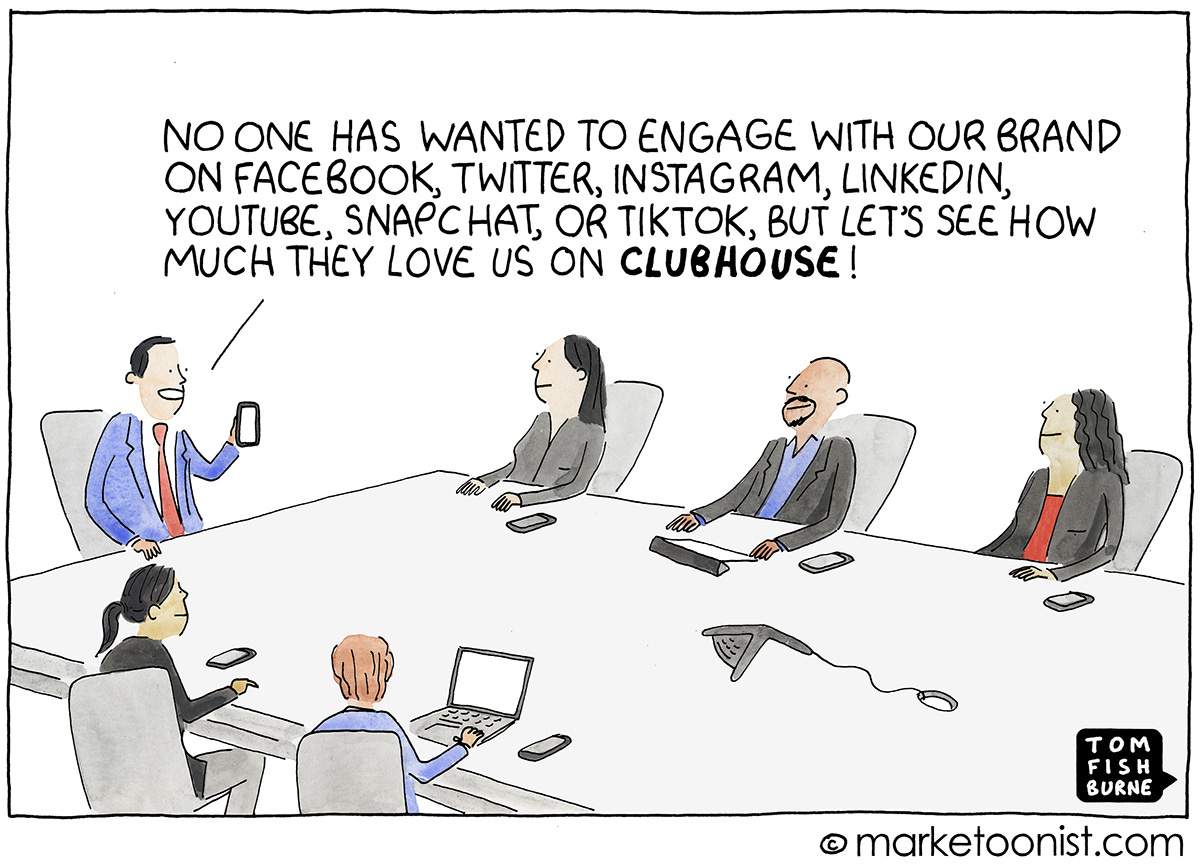 Clubhouse cartoon Clubhouse cartoon