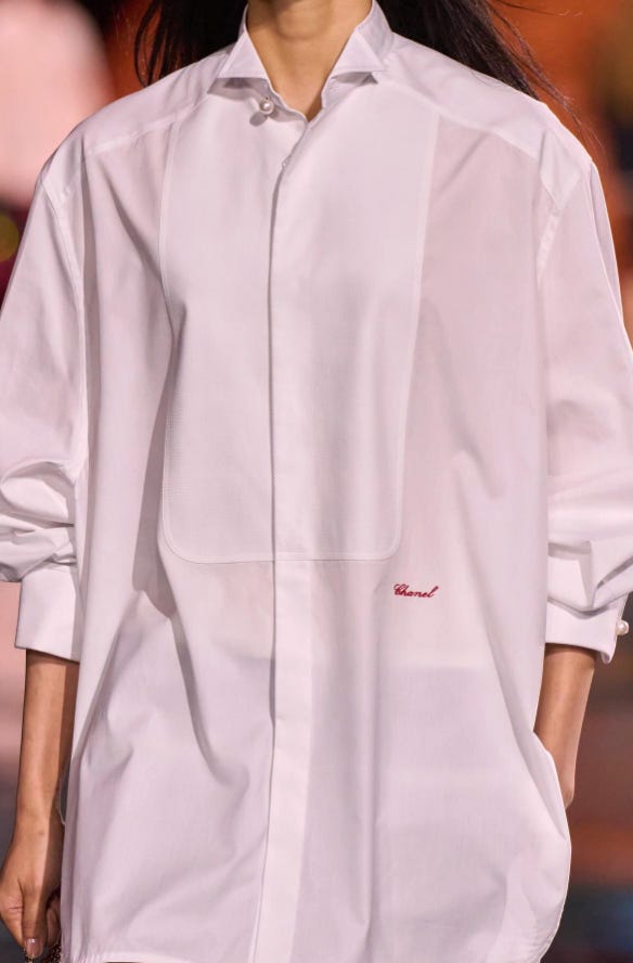 Chanel and Charvet's collaborative shirting