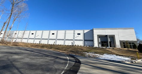 Commercial structures that are near the site of future waste recycling facility in James City County