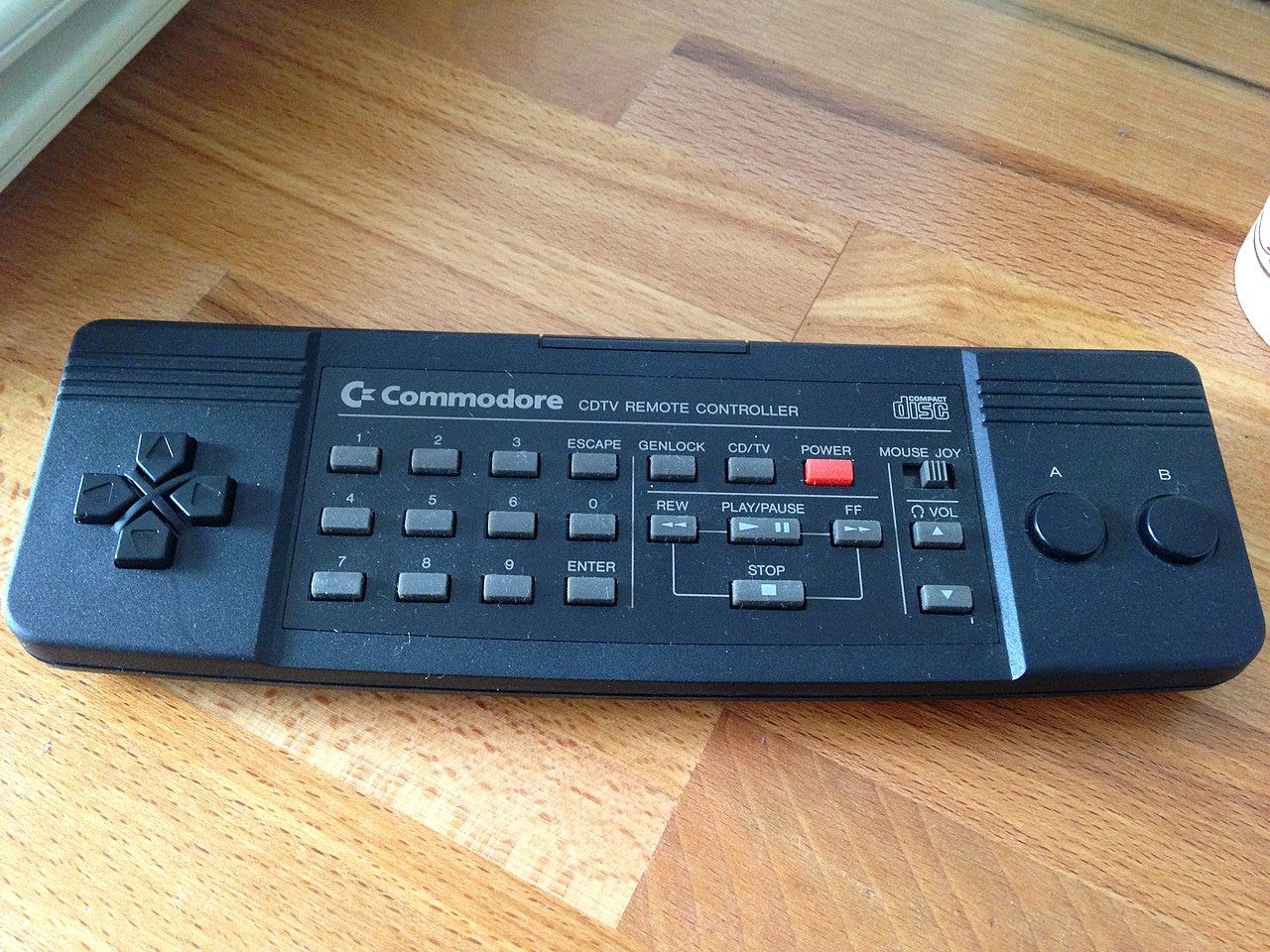 Foto del Control Remoto de la CDTV.