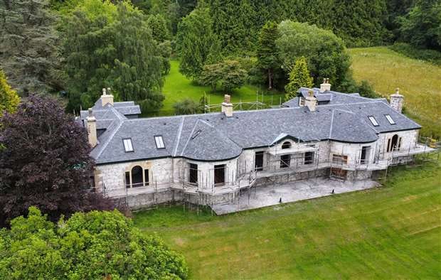 Works are ongoing to restore Boleskine House.