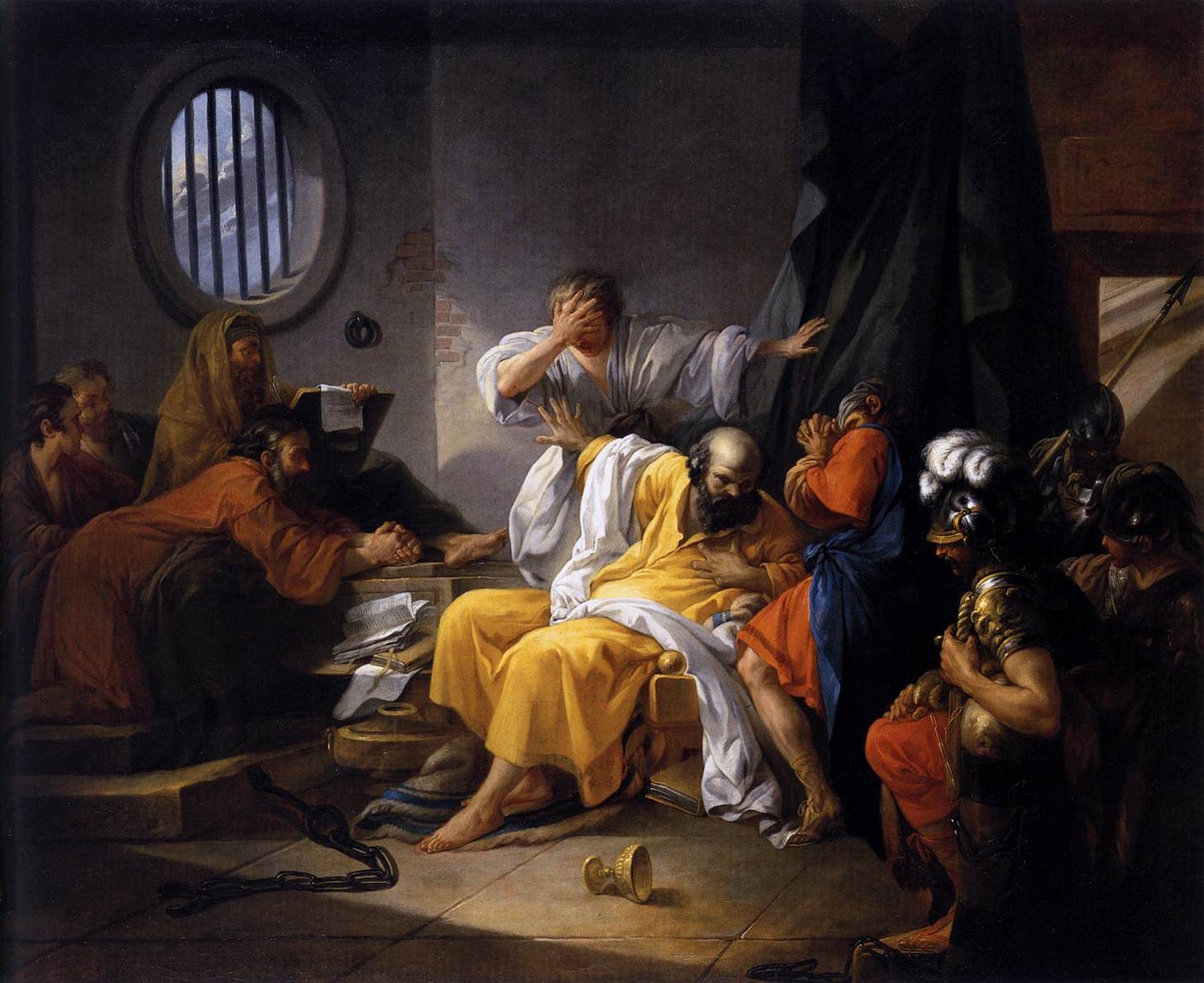 The Death of Socrates by Jacques-Philip-Joseph de Saint-Quentin The Death of Socrates by Jacques-Philip-Joseph de Saint-Quentin