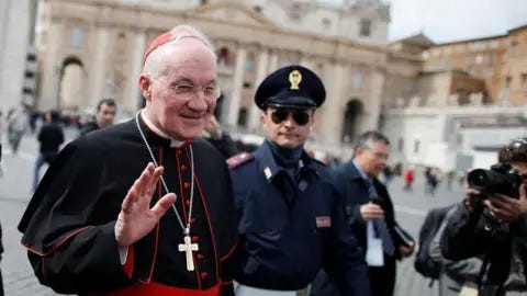 Reuters Cardinal Marc Ouellet of Canada walks through Saint Peter's Square as he leaves at the end of a meeting in 