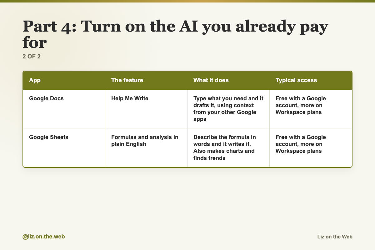 Part 4: Turn on the AI you already pay for (2 of 2)