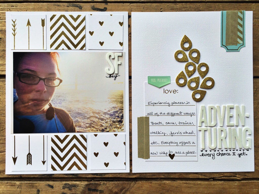 rukristin: feminist scrapbooker crafting with a kit