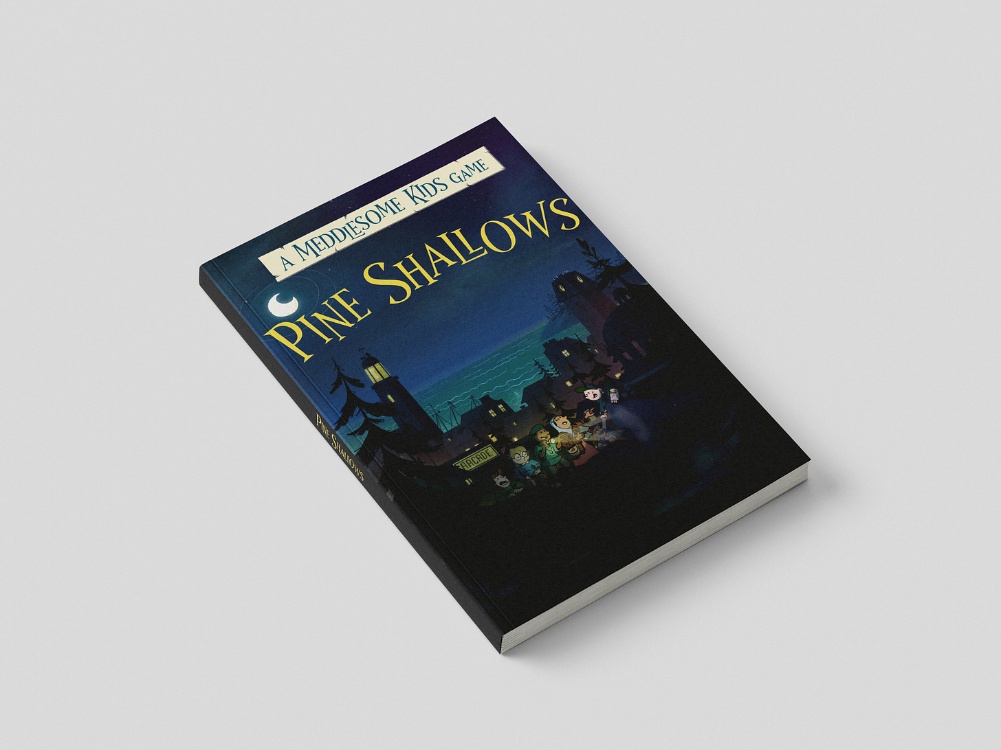 Mockup of the Pine Shallows book