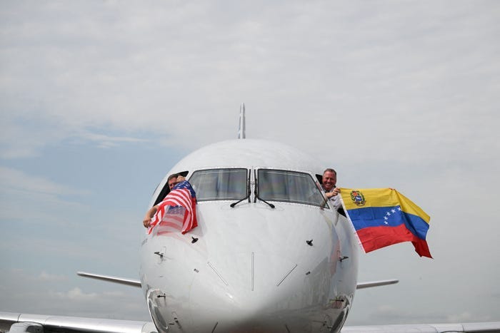 E175 that flew to Caracas. E175 that flew to Caracas.