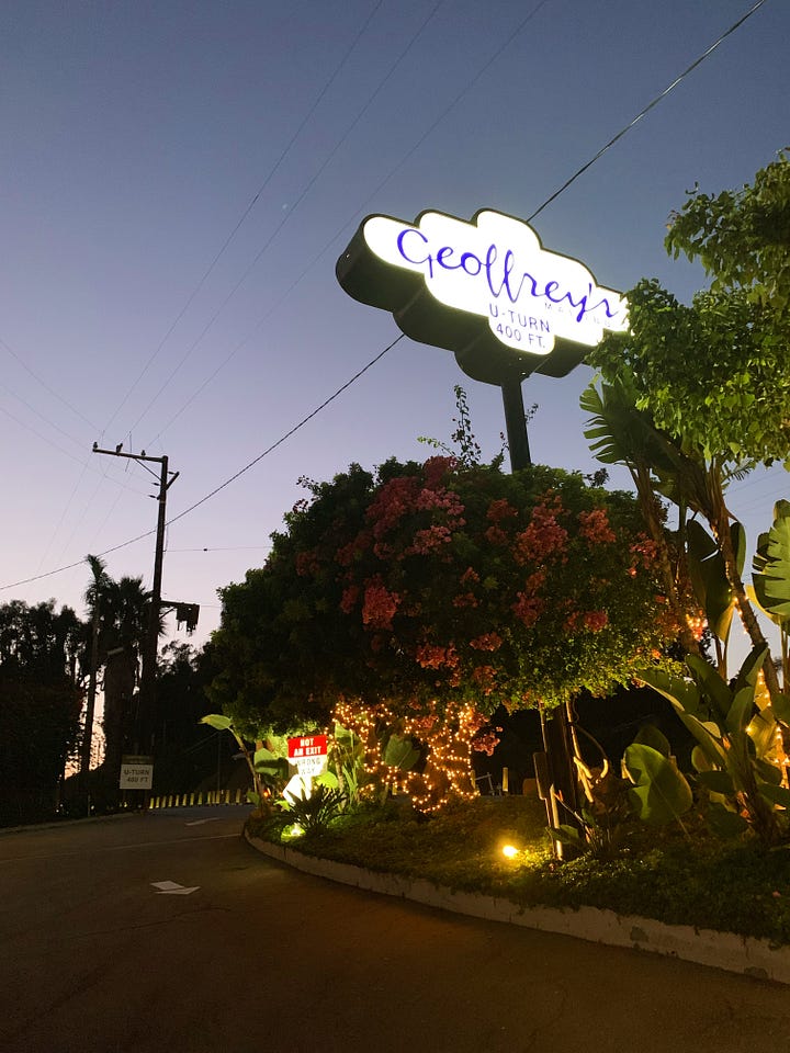 Geoffrey's restaurant and view, Malibu