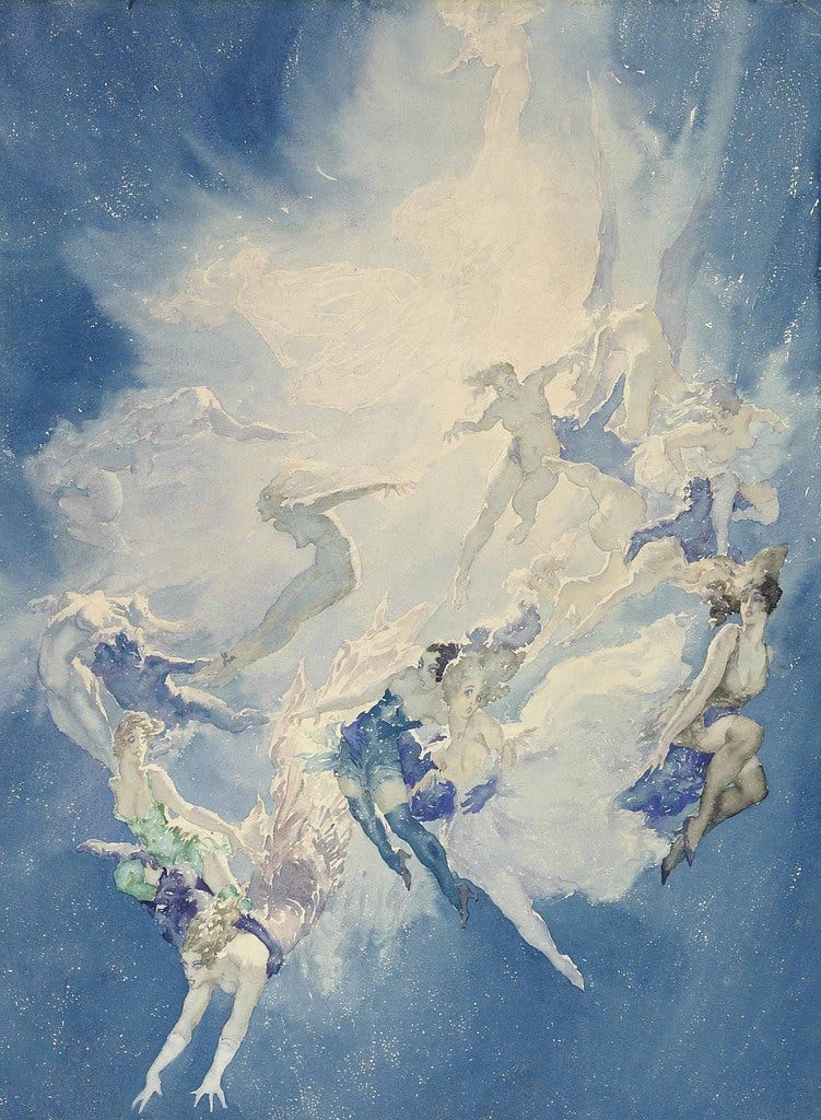 Norman Lindsay - A Star Explodes, 1932