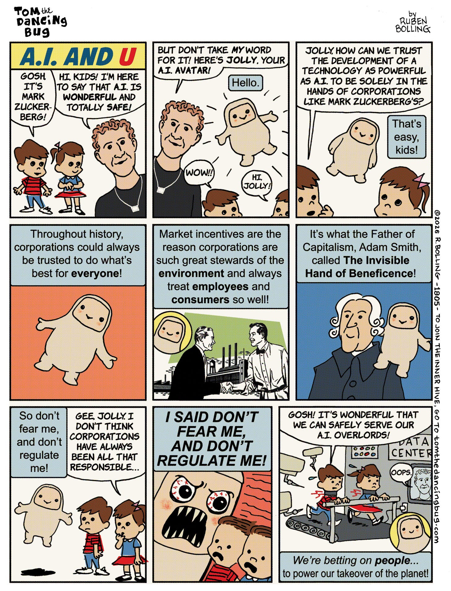 Tom the Dancing Bug - by Ruben Bolling - The Contrarian