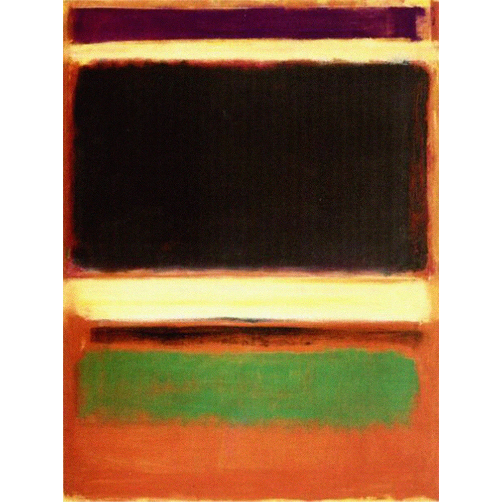 Mark Rothko’s colour field painting No. 3/No. 13 (Magenta, Black, Green on Orange)