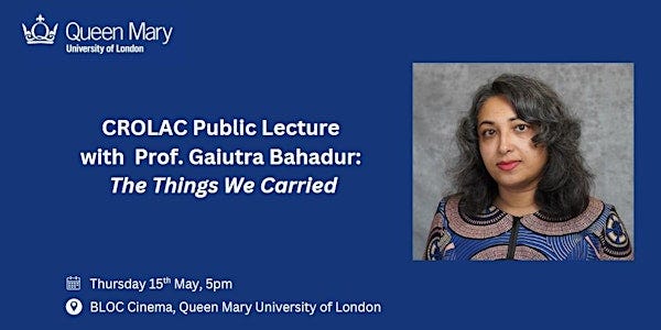 CROLAC Public Lecture: The Things We Carried