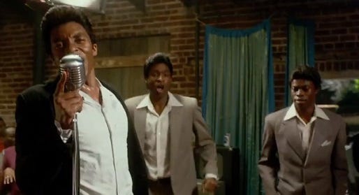 Chadwick Boseman and NElsan Ellis in Get on Up Chadwick Boseman and NElsan Ellis in Get on Up