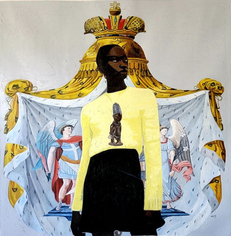 Diptych - Chronicles of the Past, Present and Future (II) 2022 © Wole Lagunju