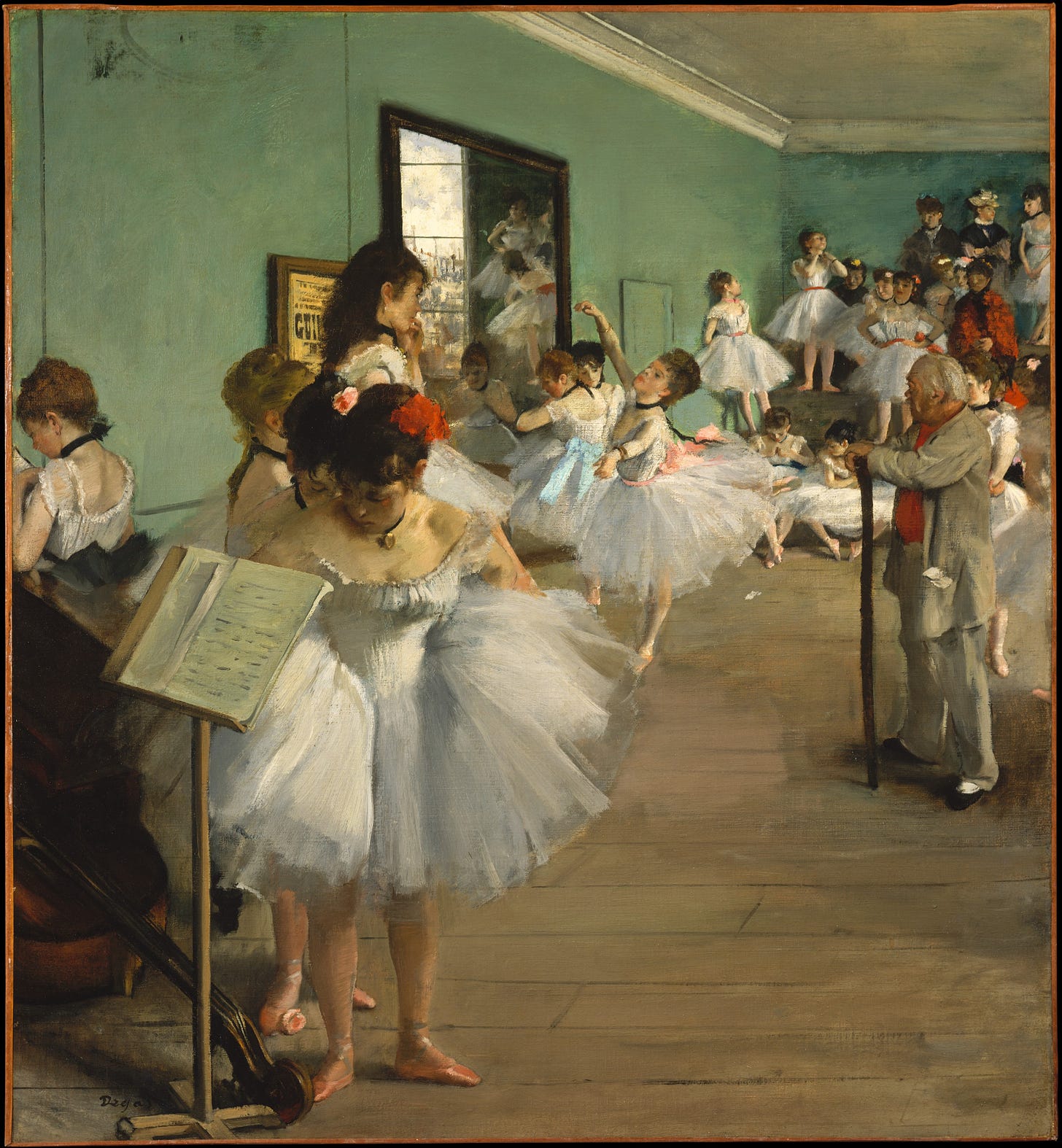 Edgar Degas The Dance Class 1874 ballet rehearsal painting Edgar Degas The Dance Class 1874 ballet rehearsal painting