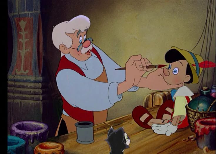 This may contain: an animated character is talking to another character in the disney movie, beauty and the beast