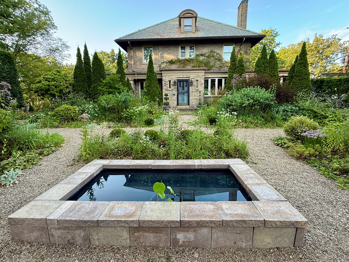 New pool in the Cottage Garden at Havenwood for August.
