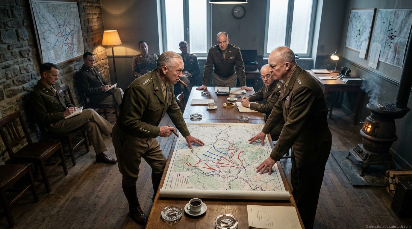 IMAGE PROMPT FOR UNIVERSITY HISTORY CLASS REENACTMENT H201 Photorealistic 169 horizontal color image cinematic three-quarter high-angle drone perspective as if captured by a modern professional aerial camera hovering at about 12 feet above a_image_1