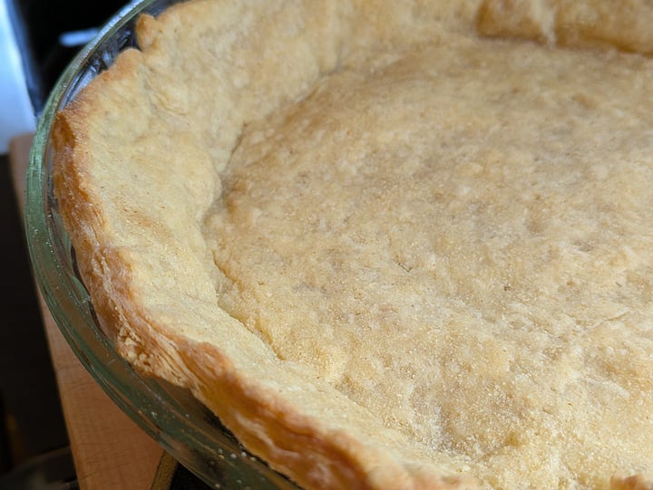 My 3rd and 2nd attempts at this crust, respectively. I made different mistakes each time, but am slowly getting closer to predictably wonderful. So far always good and edible, which isn't necessarily always the case.