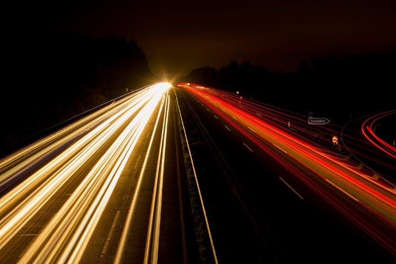 Highway at night Highway at night