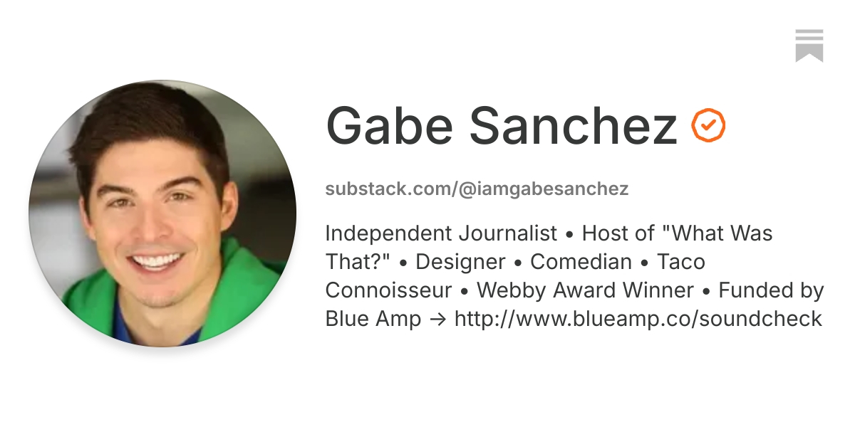 Gabe Sanchez | Substack