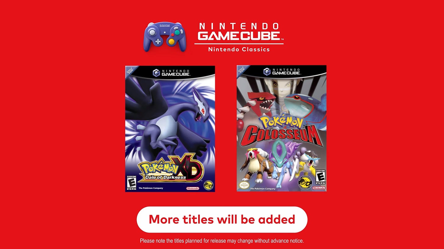 Pokémon Colosseum and Pokémon XD: Gale of Darkness are coming to Nintendo GameCube – Nintendo Classics, exclusive to Nintendo Switch 2 (date TBC)