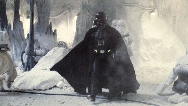 Darth Vader on Hoth from The Empire Strikes Back