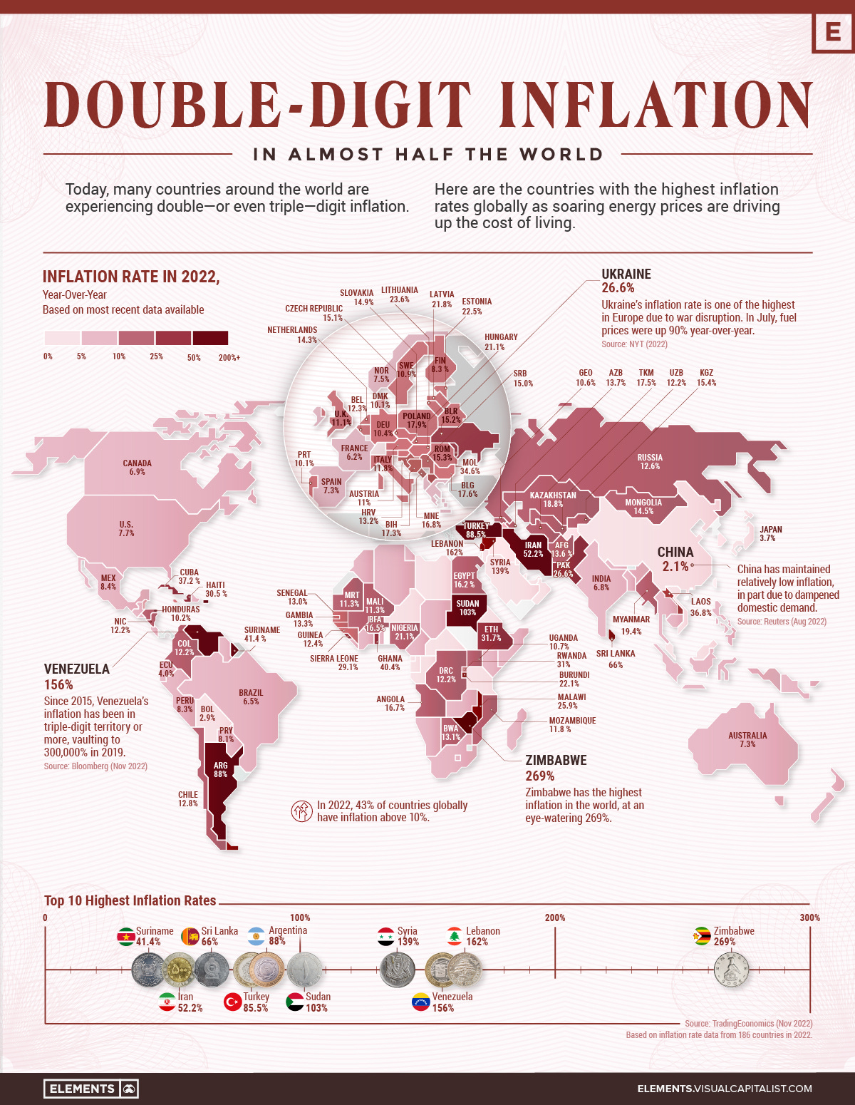 Mapped: Which Countries Have the Highest Inflation? Mapped: Which Countries Have the Highest Inflation?