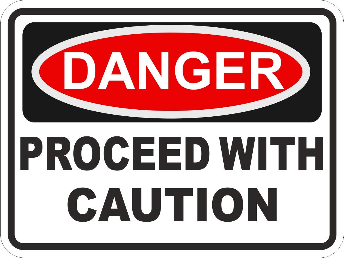 1x Proceed With Caution Danger Vinyl Waterproof Sticker - 5cm / 2inches : Amazon.ca: Industrial & Scientific 1x Proceed With Caution Danger Vinyl Waterproof Sticker - 5cm / 2inches : Amazon.ca: Industrial & Scientific