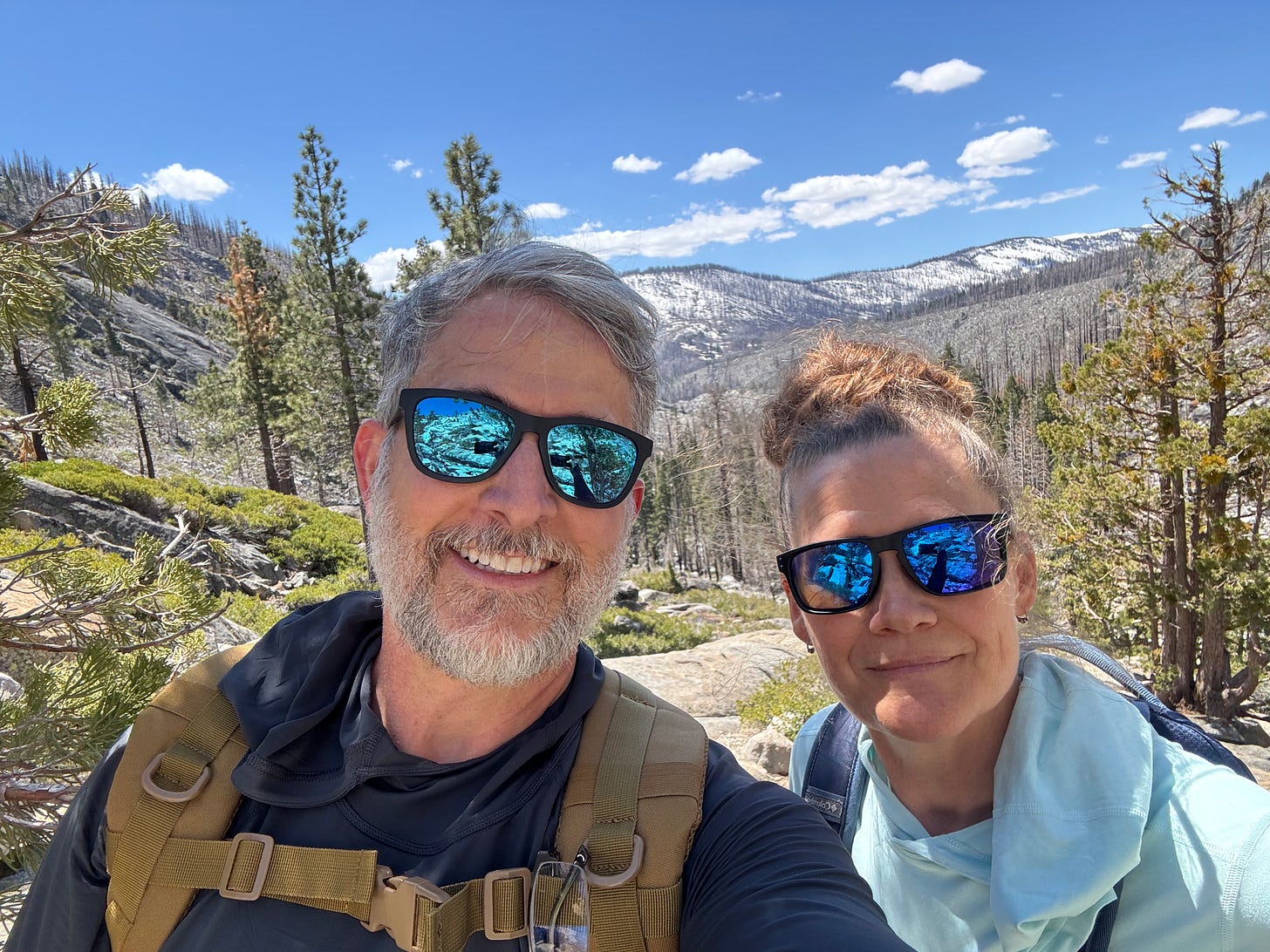 Larry and Nicole hiking