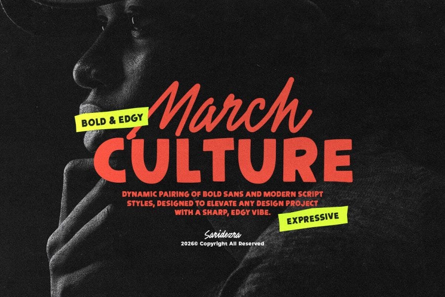 March Culture Font Duo