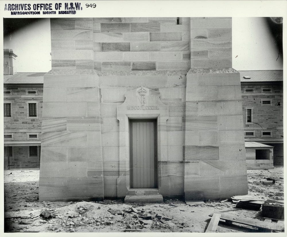 Hospital building circa 1883 Hospital building circa 1883