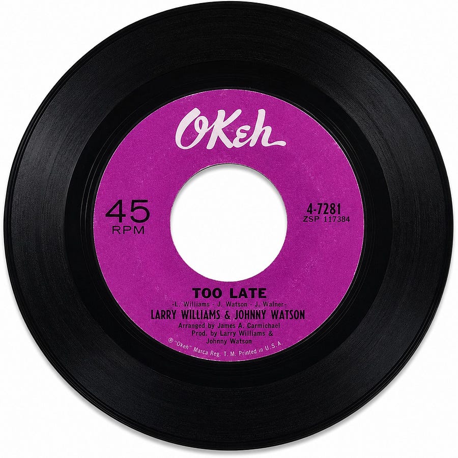 Larry Williams & Johnny Watson Too Late