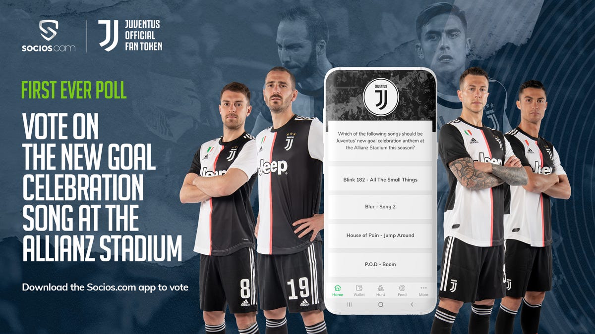 JUVENTUS FANS TO CHOOSE NEW GOAL CELEBRATION SONG ON SOCIOS.COM - Socios