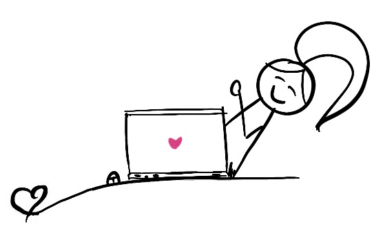 Disability Writer, stick figure Lilly is popping her head from behind her laptop. Disability Writer, stick figure Lilly is popping her head from behind her laptop.